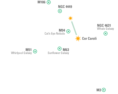 Constellation Map: Canes Venatici