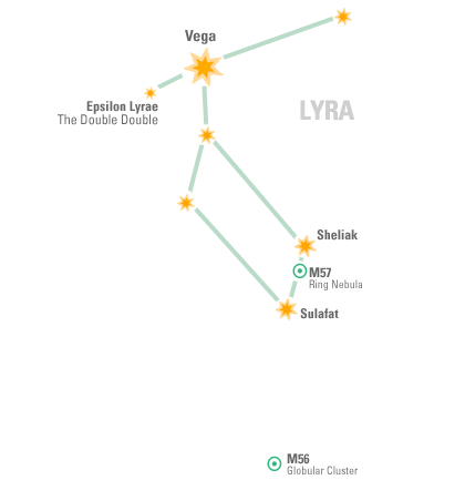 Constellation Map: Lyra