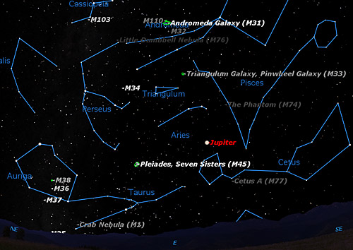 Eastern Messier Objects