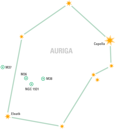 Constellation Map: Auriga