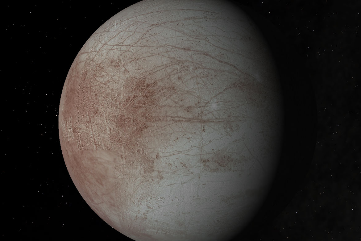 Starry Night software showing the moon Europa