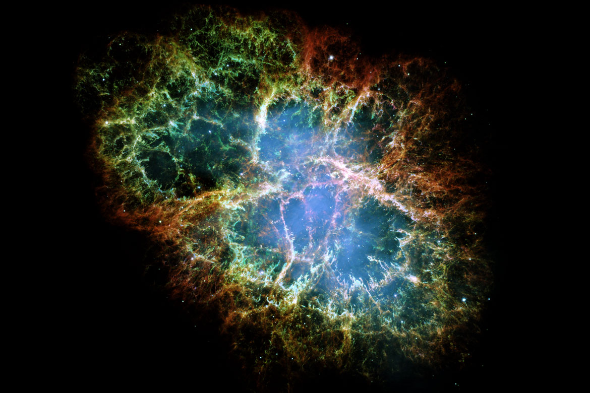 Hubble Space Telelscope image of M1 - the Crab Nebula