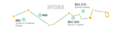 Constellation Map: Hydra
