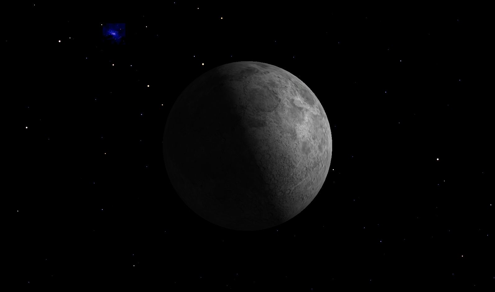 First Quarter Moon Credit: Starry Night software.