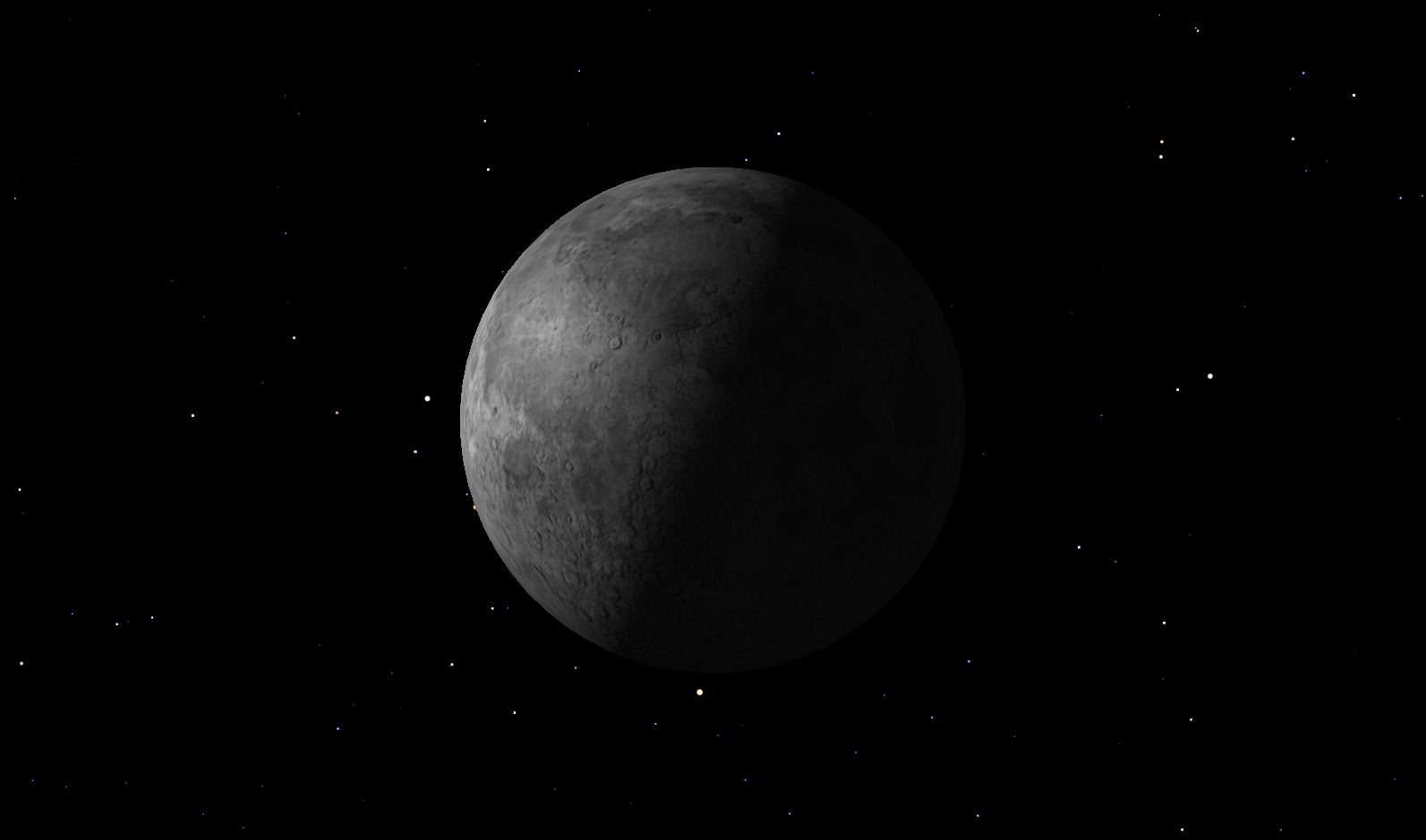 July Last Quarter Moon Credit: Starry Night software.