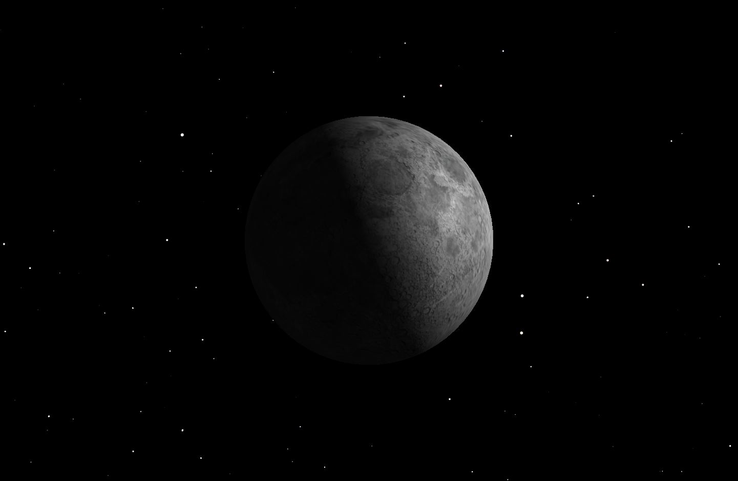 First Quarter Moon Credit: Starry Night software.