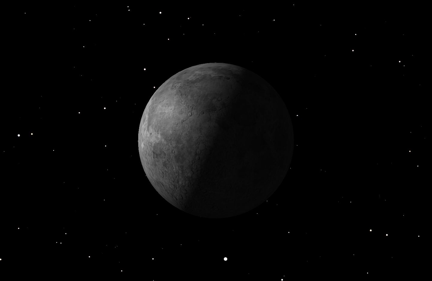 Last Quarter Moon Credit: Starry Night software.